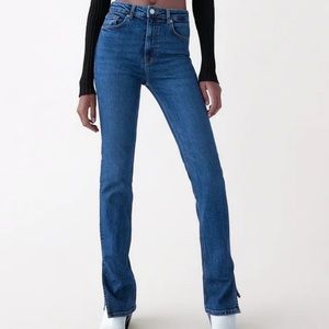 Zara Split Hem Jeans size 0